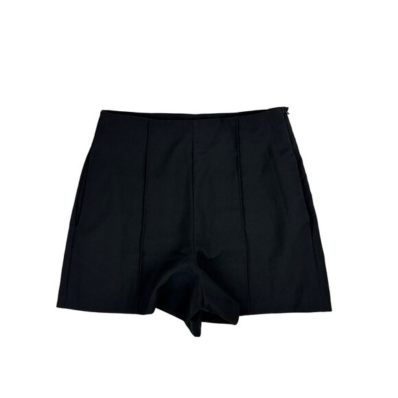 Quinn Tailored Shorts Womens Size Medium Black Mid-Rise Pin Up Style - Picture 2 of 10